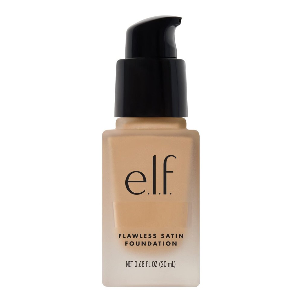 e.l.f. Flawless Satin Foundation, Lightweight & Medium Coverage, Semi-Matte Finish, Vegan & Cruelty-Free, Vanilla, 0.68 Fl Oz (20mL)