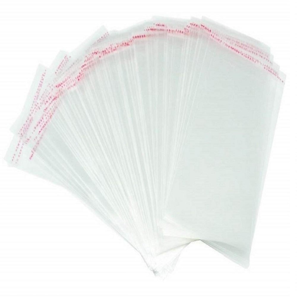 Borningfire 200 Pcs 5  x 7  Inches Clear Resealable Cellophane Bags Self Adhesive Sealing, Good for 5x7 Gifts Prints Cards Photos Envelopes (Fit A7, 5.25 x 7.25 Inches Invitation Envelope)