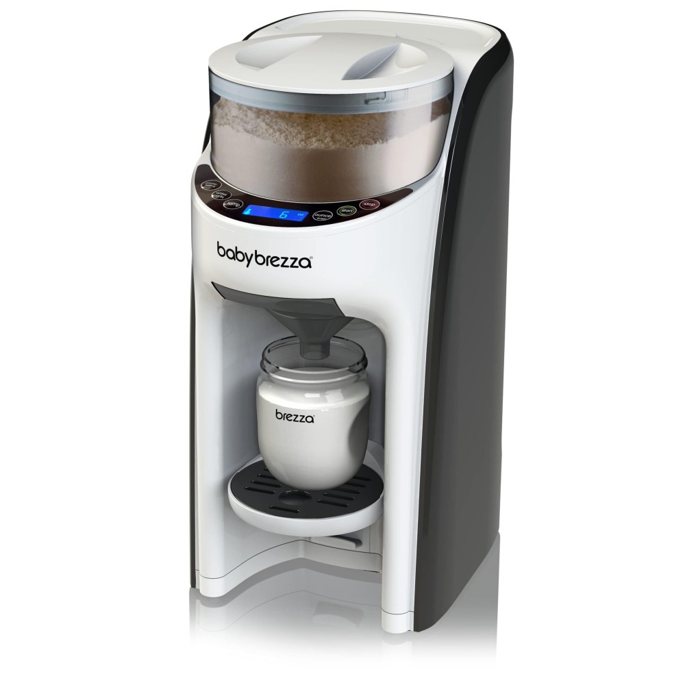 Baby Brezza New and Improved Formula Pro Advanced Formula Dispenser Machine - Automatically Mix a Warm Formula Bottle Instantly - Easily Make Bottle with Automatic Powder Blending, White