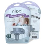 Nippii Freezable Pacifier for Baby Teething Relief - Safe Infant Teether with Cooling Effect - Easy to Clean, Medical Grade Soft Silicone - BPA Free - for Babies 0-9 Months - Made in USA