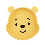 Bumkins Disney Toddler and Baby Suction Plate, Silicone Grip Dish, Baby Led Weaning, Kids Feeding Supplies, Non Skid Sticky Bottom, Platinum Silicone, for Children Ages 6 Months Up, Toy Story Alien