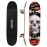 ChromeWheels 31 inch Skateboard Double Kick Skate Board Cruiser Longboard 8 Layer Maple Deck Skateboards for Kids and Beginners