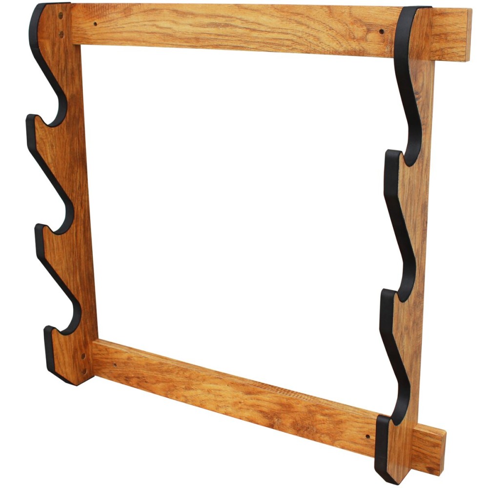 Rush Creek Creations | Indoor Gun Rack for up to 3 Rifles or Shotguns, Wood Construction with Scratch-Resistant Finish Gun Storage for Firearms, Alternative for Gun Safe for Rifles and Pistols