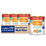 Enfamil Nutramigen Hypoallergenic Baby Formula with Iron, Lactose Free, Colic Relief from Cow\'s Milk Allergy Starts in 24 Hours, Brain Building DHA, Probiotic LGG for Immune Support, 27.8 Oz, 4 Count