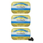 GRETHER\'S Sugarfree Blackcurrant Pastilles - Natural Dry Mouth Relief - Soothing Throat & Healthy Voice - Gift for Singers - 2.1 oz. 3 Pack