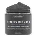 New York Biology Dead Sea Mud Mask for Face and Body | with Lavender | Spa Quality Pore Refiner for Oily Skin | Natural Skincare for Women & Men | Tighten Skin for A Healthier Complexion | 8.8 oz