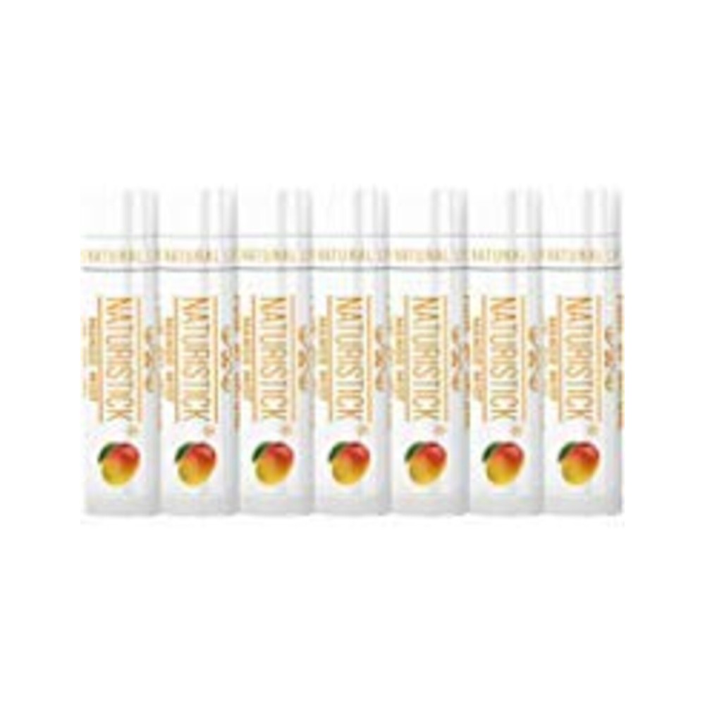 7-Pack Premium Beeswax Lip Balm by Naturistick | Chemical-Free, 100% Natural Chapstick for Dry, Chapped Lips | Made with Coconut Oil, Shea Butter, Aloe Vera | Mango Scent | Made in the USA