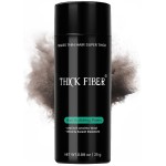 THICK FIBER Hair Fibers for Thinning Hair & Bald spots (DARK BROWN) - 25g Bottle - Conceals Hair Loss in Seconds - Hair Powder for Women & Men