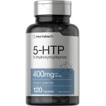 Horbach 5HTP 400mg Capsules | 120 Count | Extra Strength Supplement | Non-GMO, Gluten Free | 5 Hydroxytryptophan
