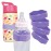 InchBug Orbit Labels Baby Bottle and Water Bottle Silicone Name Bands - Personalized Reusable Label Set for Daycare, Sippy Cups, Preschool, Elementary School, Dishwasher Safe, 4-Pack (Lavender Gelato)