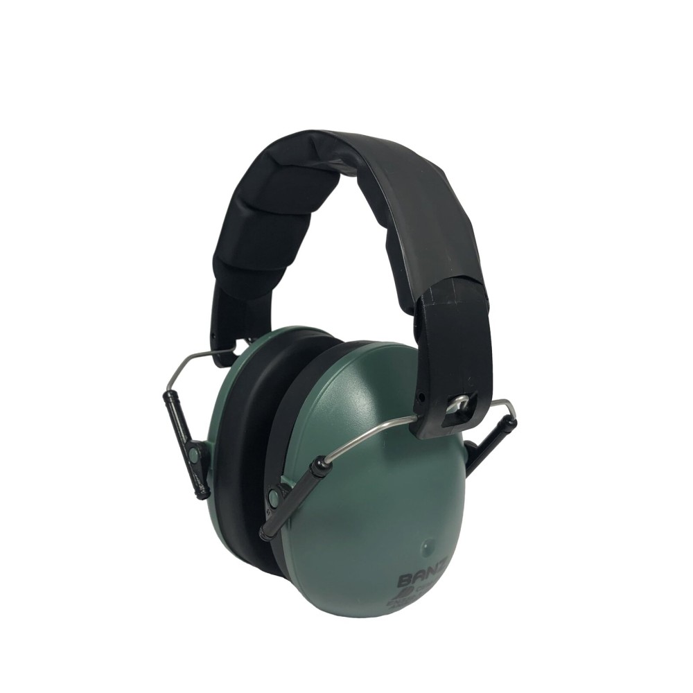 BANZ Kids Earmuffs - Protection from Harmful Noise Dark Green