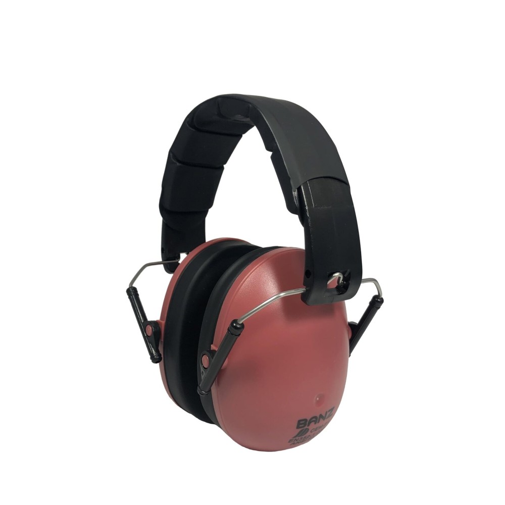 BANZ Kids Hearing Protection Earmuffs Maroon 2-10