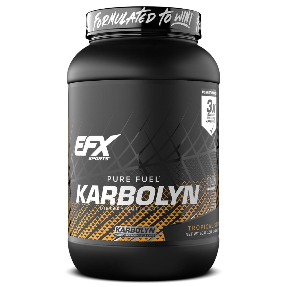EFX Sports Karbolyn Fuel | Fast-Absorbing Carbohydrate Powder | Carb Load, Sustained Energy, Quick Recovery | Stimulant Free | 37 Servings (Tropical Storm)