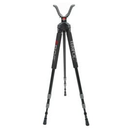 BOG Havoc Tripod Shooting Rest with Lightweight Aluminum Construction, High Density Foam Grips, Twist-Style Lock Legs, and Non-Marring Universal Shooting Rest Head for Hunting, Shooting, and Outdoors