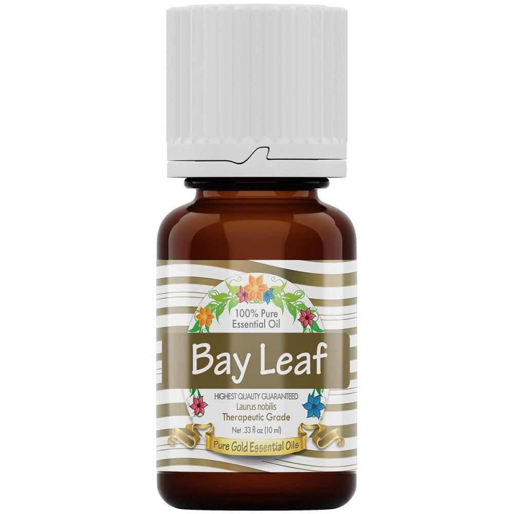 Pure Gold Essential Oils - Bay Leaf Essential Oil - 0.33 Fluid Ounces