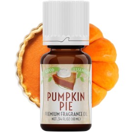 Good Essential Professional Pumpkin Pie Fragrance Oil 10 ml for Halloween, Candles, Soaps, Lotions, Perfume 0.33 fl oz - Pumpkin Scent for Candles & Diffusers