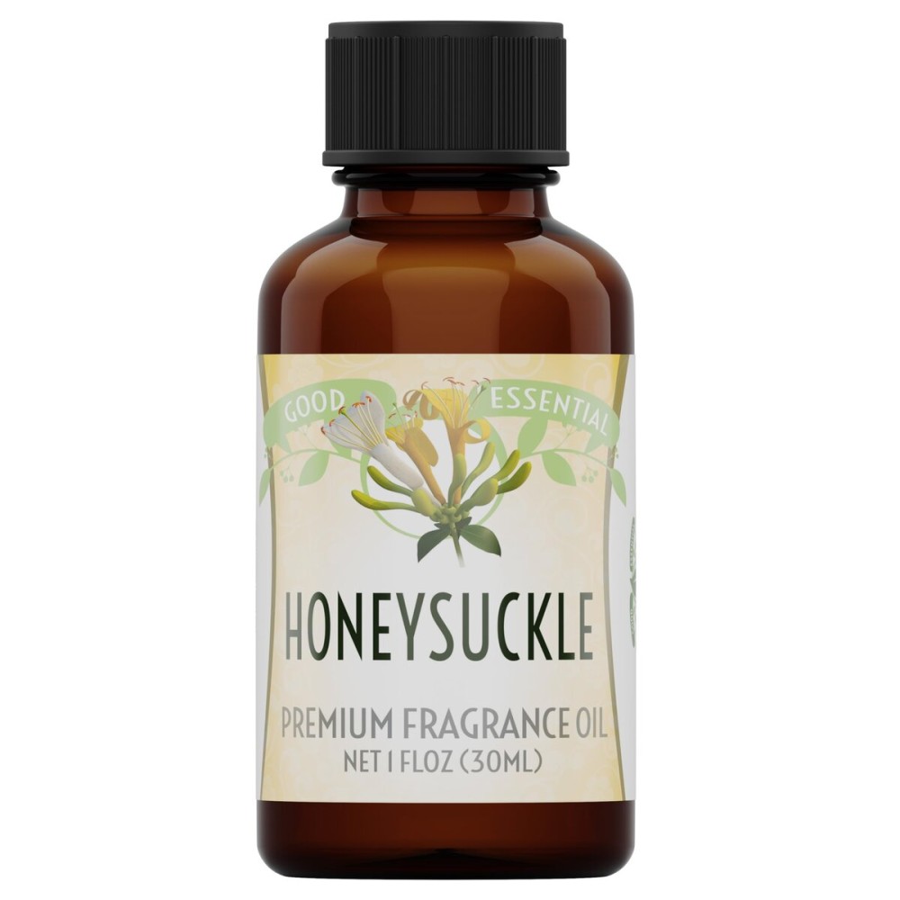 Good Essential Professional Honeysuckle Fragrance Oil 30 ml (1 fl oz), Honeysuckle Scent for Diffusers, Candle Making, Soaps, Lotions, Perfume