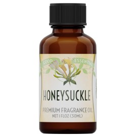 Good Essential Professional Honeysuckle Fragrance Oil 30 ml (1 fl oz), Honeysuckle Scent for Diffusers, Candle Making, Soaps, Lotions, Perfume