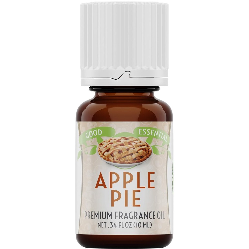 Good Essential Professional Apple Pie Fragrance Oil 10ml for Diffusers, Candles, Soaps, Lotions, Perfume, 0.33 fl oz