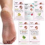 SpaLife 10 Piece Korean Face Mask & Moisturizing Hand Gloves Set | Foot Mask Socks for Dry Cracked Hands & Feet | Korean Skincare Cuticle Repair Mask Women | Self Care Gifts for Women | 10 Pack