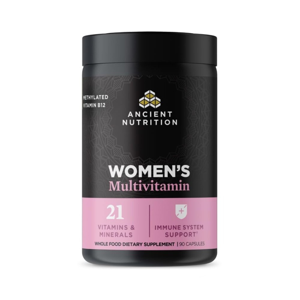 Ancient Nutrition Multivitamin for Women, Multi Women\'s, Vitamin D, C, B12, Zinc, Magnesium, Supports Healthy Immune System and Bone Health, 90 Ct