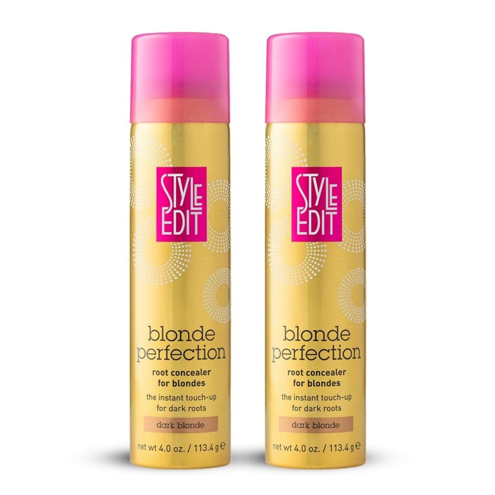 STYLE EDIT DARK BLONDE Root Concealer Touch Up Spray (Multiple Colors Available) Instantly Covers Greys And Dark Roots