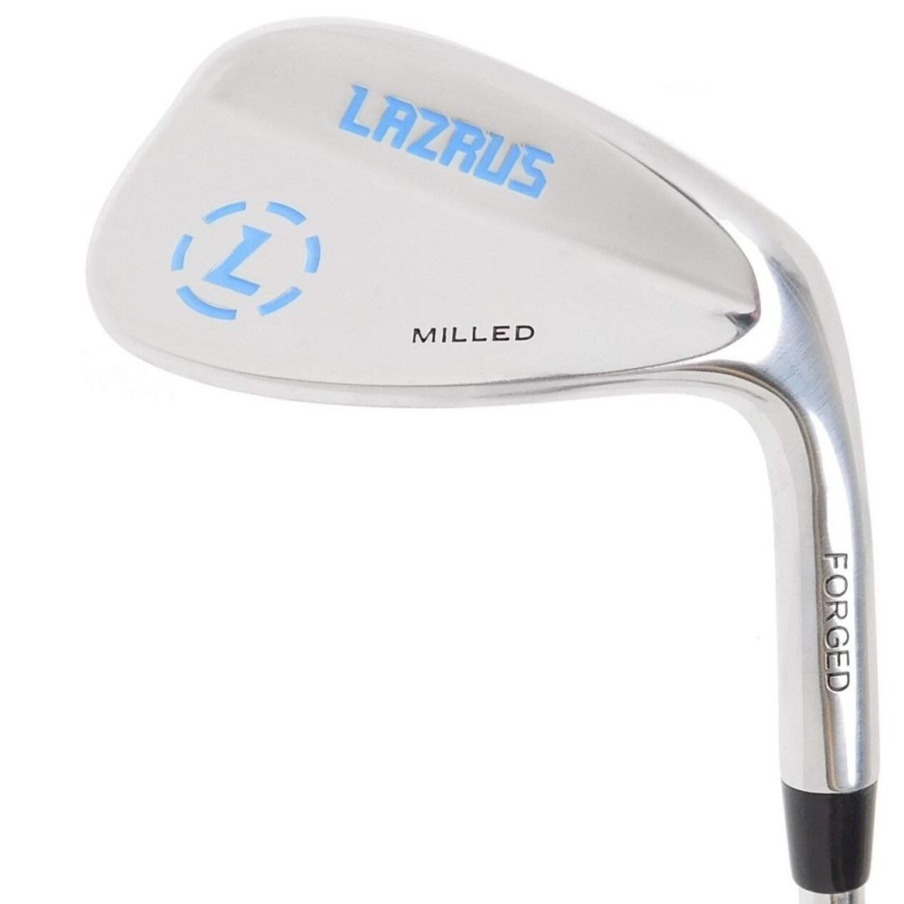 Lazrus Golf | Premium Quality RH 60 Degree Forged Golf Wedges for Exceptional Performance, Golf Wedges with Micro Milled Face for Enhanced Spin | Golf Clubs for Men(Silver, 60 Degree Single)