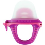 Teetherpop Fillable Silicone Teether for Babies - Cooling Teething Relief - Breastmilk Popsicle Molds for Teething with Spill-Proof Sippy Slits - Pureed Baby Fruit Feeder (FuchsiaPink)
