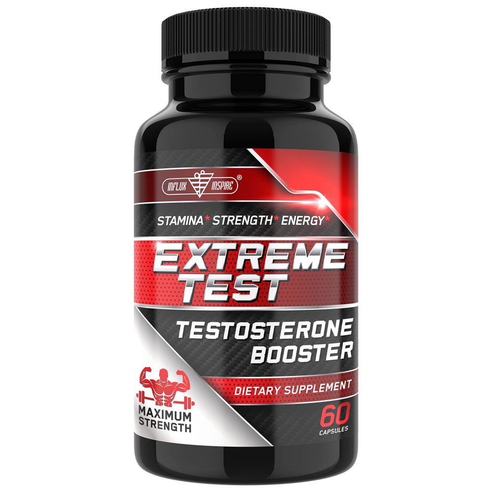 Testosterone Booster for Men - Male Enhancing Supplement Pills - Fast Acting Blood Flow, Muscle Growth, Stamina, Endurance & Strength - Boost Performance & Drive - 3rd Party Tested - 60 Capsules