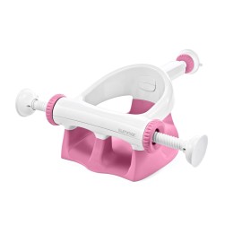 Ingenuity My Bath Seat for Sit-Up Baby Bathing, Sure & Secure Suction Cups, ASTM Safety Tested & Approved, Backrest for Assisted Sitting, Easy Setup & Storage, Pink
