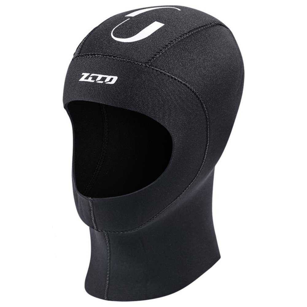 Neoprene Wetsuit Hood Scuba Diving Hood 3MM 5MM for Men Women Youth, Bib Dive Cap Surfing Thermal Hood for Kayaking Snorkeling Swimming Sailing Canoeing Water Sports (3mm Black, L)