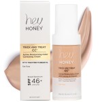 Hey Honey Trick and Treat CC Cream SPF 46 | Active Moisturizing Color Correcting Cream with Honey & Propolis | Best Cover For Rosacea, Skin Redness & Mature Skin | 1 oz (Tan Tone)