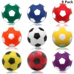 OuMuaMua 9pcs Foosball Table Balls 1.42 Inch Table Soccer Balls for Foosball Tabletop Game Accessory Replacements Multicolor World Cup
