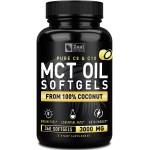 Zeal Naturals Pure MCT Oil Capsules - 3000mg, 360 Softgels |C10, C8 MCT Oil Unrefined Coconut | Energy Support & Brain Fuel Supplement | Gluten-Free