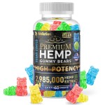 WELLUTION Sugar-Coated Hemp Gummies - High Potency 2,985,000 MCG - Natural Fruity Bears for Relaxation and Peace - Fast-Acting - 60ct
