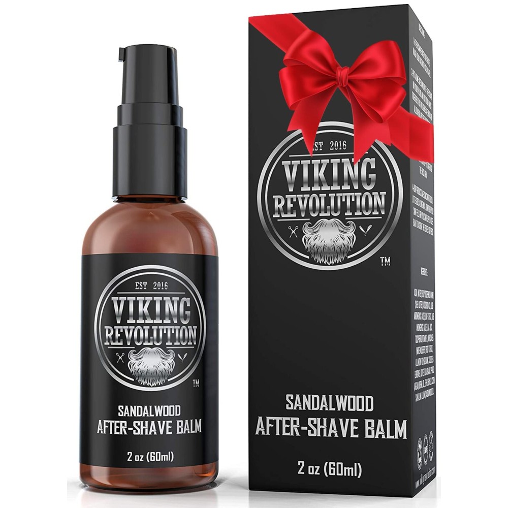 Viking Luxury After-Shave Balm - Soothes Face, Moisturizes After Shaving, Eliminates Razor Burn - Sandalwood Scent