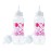 Hands-Free Baby Bottle - Anti-Colic Nursing System 9 oz Baby Bottle with Fast Flow Nipple/Teat 3m+ with Tube Straw Feeding System for Toddler (2 Bottles - Pink)