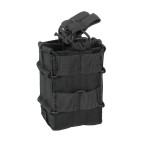 EXCELLENT ELITE SPANKER Tactical Molle Single/Double Open-Top Mag Pouch for M4 M14 M16 AR15 G36 Magazine (Black, Double)