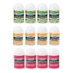 Lip Naturals | Assorted Mini Lip Balm with Sunscreen (SPF-15) | Made in USA | 12-Count Pack with Bing Cherry, Tea Tree Mint, and Vanilla Bean Flavors (0.10oz/3g Each)