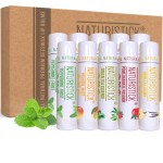 Naturistick Premium Beeswax Lip Balm for Dry, Chapped Lips | 100% Natural Lip Care | Coconut Oil, Shea Butter, Aloe Vera | Moisturizing, Chemical-Free Chapstick | 10 Pack Assorted Scents | Made in USA