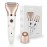 Electric Razor for Women - Painless 2-in-1 Women Shaver Hair Remover for Face, Legs and Underarm, Portable Waterproof Bikini Trimmer Wet and Dry Cordless Lady Hair Removal - Micro USB Recharge