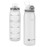 Teentumn Water Bottle BPA Free Tritan with Time Markers, 30oz Large Durable Gym Plastic Bottle for Fitness, Outdoor Enthusiasts, Leakproof White (Pack of 1)