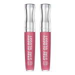 Rimmel Stay Glossy 6HR Lip Gloss, Stay My Rose, 0.18 Fl Oz (Pack of 2)