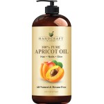 Handcraft Blends Apricot Kernel Oil - Cold-Pressed 16 Fl Oz - 100% Pure and Natural - Premium Grade Carrier for Skin and Hair - Hair and Body - Massage - Hexane-Free