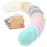 Organic Nursing Pads - 14 Washable Breast Pads for Breastfeeding, Wash Bag, Viscose Derived from Bamboo Reusable Nipple Covers for Breastfeeding Essentials, Soft & Absorbent(Pastel Touch, XL 5.5)