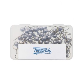 Temorah Unpainted Jig Heads,Ball Heads with Bronze Hook (Unpainted Bronze Hook, 1/16 OZ 50 PCS)
