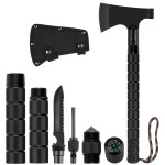 LIANTRAL Camping Axe, Folding Survival Hatchet Axe Tactical Camp Axe for Outdoor Adventure