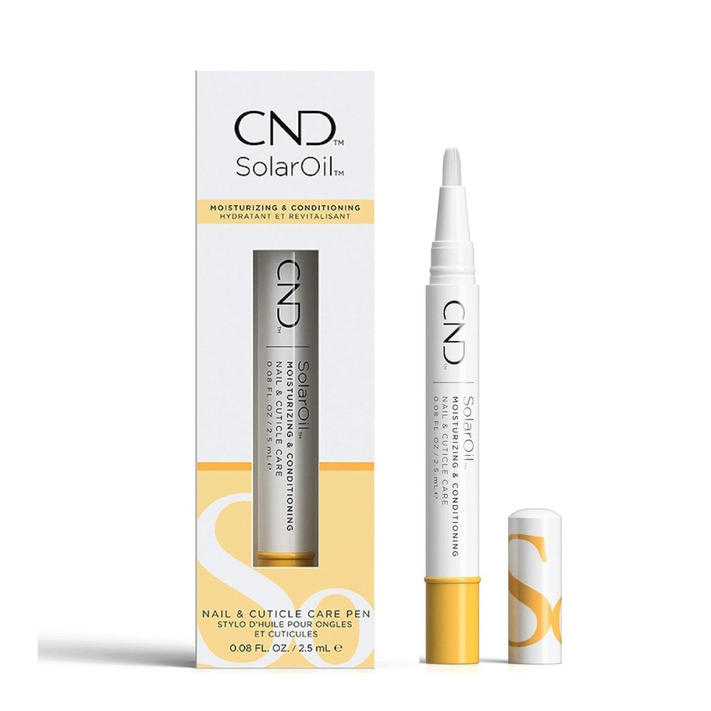 CND SolarOil Essential Care Pen, Moisturizes and Conditions Nails, Natural Blend Of Jojoba, Vitamin E, Rice Bran and Sweet Almond Oils, Pack Of 1, 0.08 oz. (Packaging may vary)