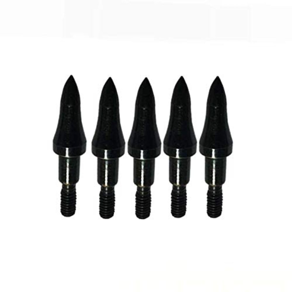 JJZS 12 Pack 75 Grain Archery Field Points Practice Field Tips, Archery Target Practice Hunting Arrow Tip for Recurve Compound Bow Crossbow, Screw-in Arrow Tips for Archery 75 Grain