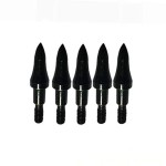 JJZS 12 Pack 75 Grain Archery Field Points Practice Field Tips, Archery Target Practice Hunting Arrow Tip for Recurve Compound Bow Crossbow, Screw-in Arrow Tips for Archery 75 Grain